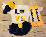 Michigan Wolverines Infant Outfit