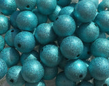 20mm Glitter Bubblegum Beads