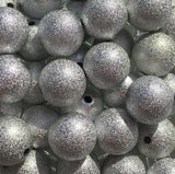 20mm Glitter Bubblegum Beads