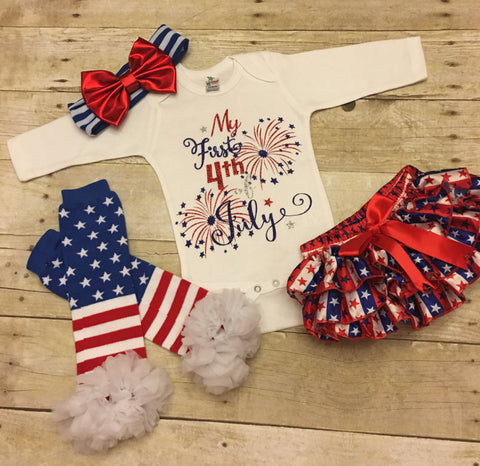 Baby Girls 4th of July Outfit
