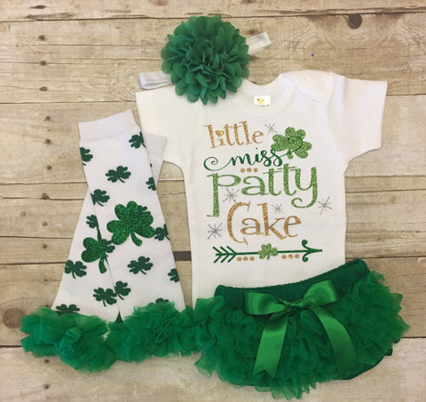 St. Patrick's Day Baby Girl Outfit