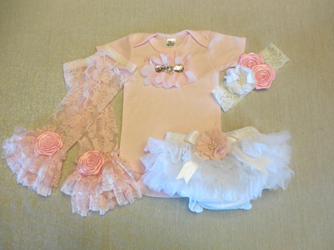 Newborn Girl Pink Outfit