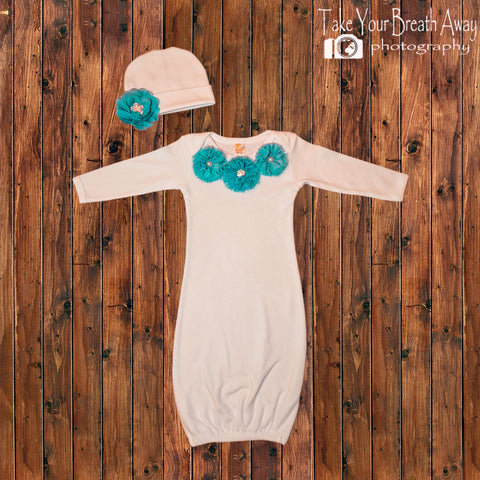 Baby Girl Take Home Gown with Name