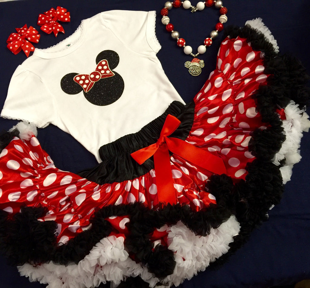 Minnie Mouse Pettiskirt Outfit Keepsake Konnections Minnie Mouse Pettiskirt Outfit Keepsake Konnections