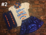 Florida Gators Girls Outfit-sequin skirt
