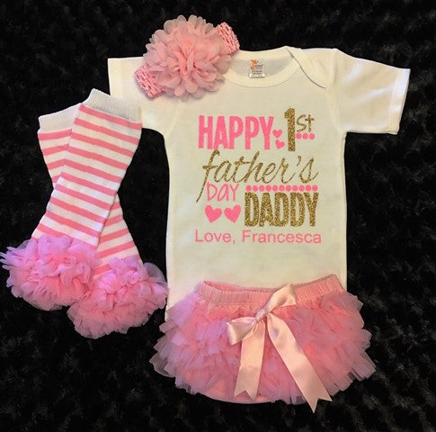 My first fathers hot sale day baby outfit
