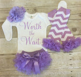 Baby Girl Coming Home outfit, Worth the Wait