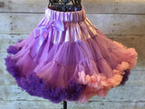 tangled pettiskirt, rapunzel tutu, ruffled skirt, dance recital skirt, first birthday skirt, girl pettiskirt, toddler pettiskirt, infant pettiskirt, petticoat