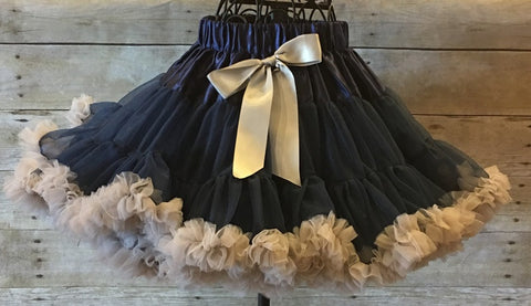 Navy Blue/Gray Pettiskirt