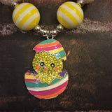 Easter Chick Chunky Necklace