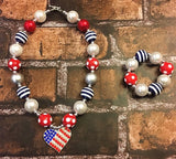 Labor Day/4th of July Chunky Necklace