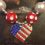 Labor Day/4th of July Chunky Necklace