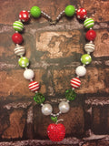 Teacher Apple Chunky Necklace/Snow White Inspired