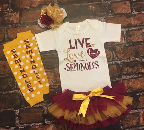 Florida State University Baby Outfit