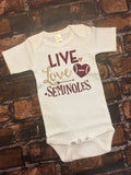 Florida State University Baby Outfit