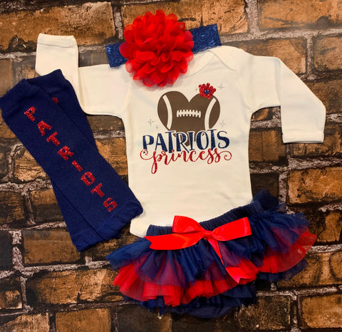 New England Patriots Baby Outfit