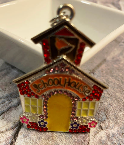 School House Rhinestone Pendant