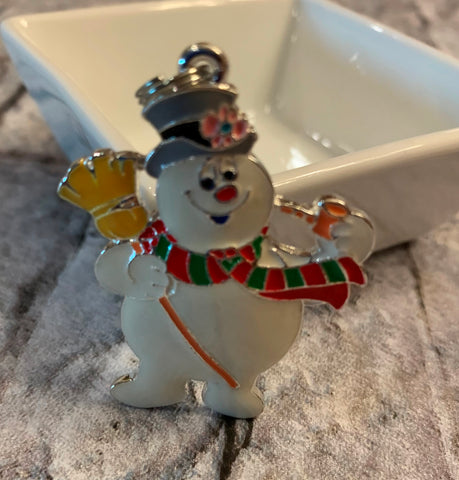 Frosty the Snowman Enamel Pendant