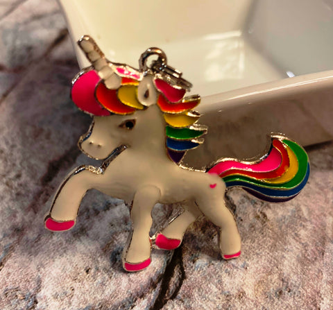 Unicorn Colorful Resin Pendant