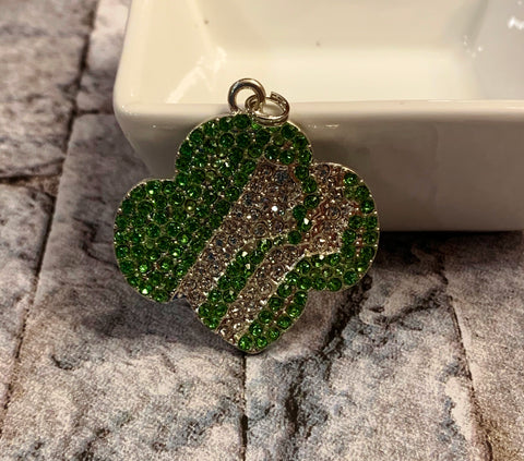 Girl Scout Rhinestone Pendant