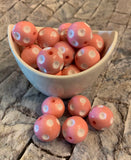 20mm Polka-Dot Bubblegum Beads