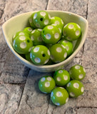 20mm Polka-Dot Bubblegum Beads