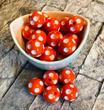 20mm Polka-Dot Bubblegum Beads