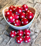 20mm Polka-Dot Bubblegum Beads