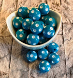 20mm Polka-Dot Bubblegum Beads