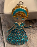 Cinderella Rhinestone Princess Pendant