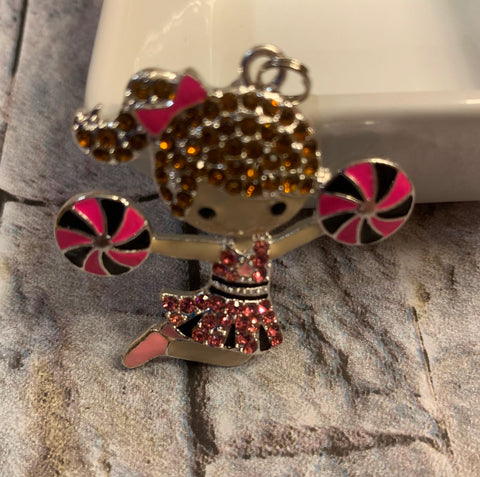 Cheerleader Pendant with Pom-poms