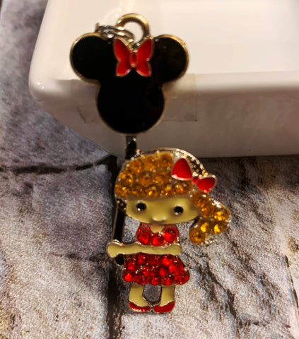 Disney Girl with Minnie Balloon Pendant