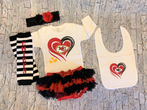KC Chiefs Baby Outfit