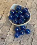 Crackle 20mm AB Bubblegum Beads, Acrylic Beads in Bulk, 20mm Beads, 20mm Bubble Gum Beads