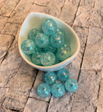 Cracked 20mm Bubblegum Beads