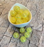 Crackle 20mm AB Bubblegum Beads, Acrylic Beads in Bulk, 20mm Beads, 20mm Bubble Gum Beads