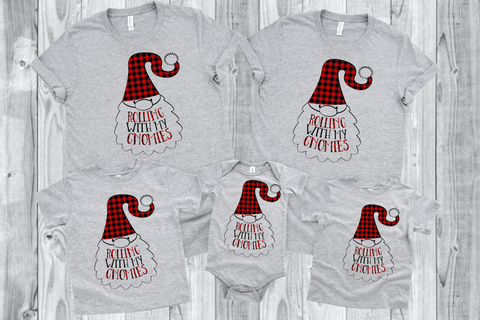 Christmas Gnomes Family Shirts