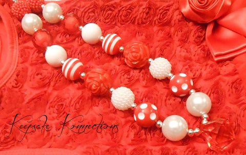 Red Chunky Necklace