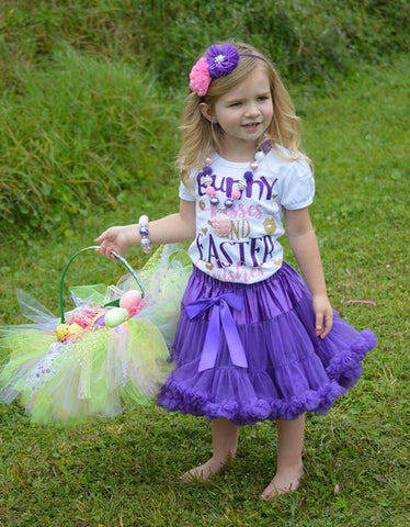 Easter Girls Outfit, Bunny Kisses and Easter Wishes