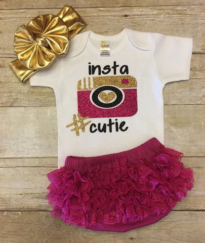  Instagram Baby Bodysuit "Insta Cutie"