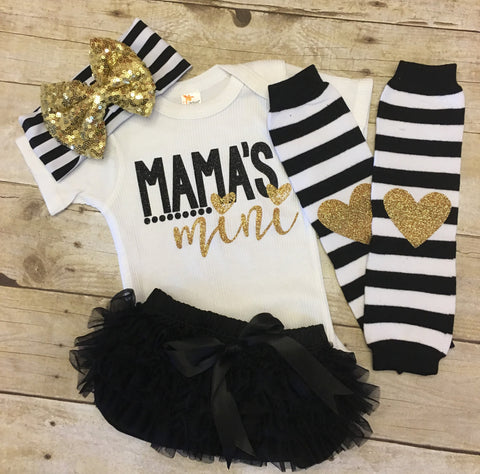 Mama's Mini Outfit Glitter Bodysuit