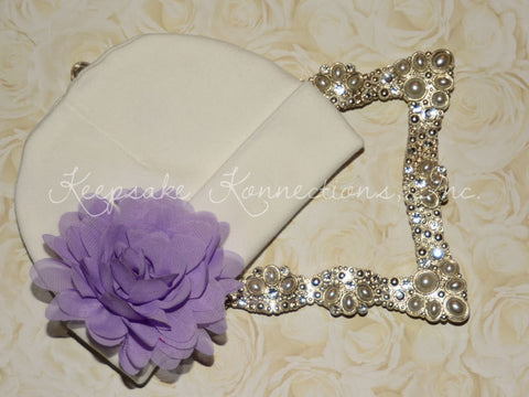 Beanies for Babies/White Baby Girl Hospital Beanies