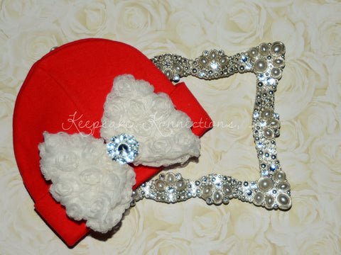 Baby Girl Red Take Home Beanie Hat