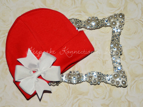 Girls Red Beanie Hat