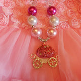 Girl Bubblegum Necklace/Carriage/Coach
