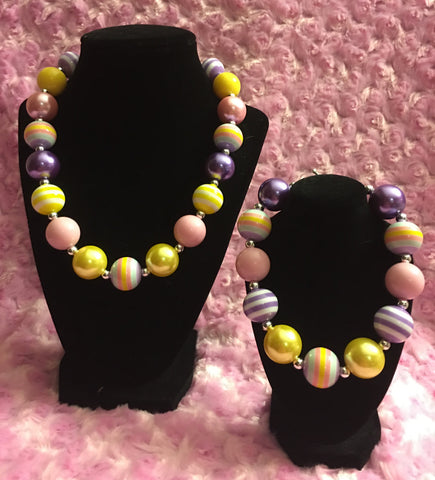 American Girl Inspired Spring Chunky Necklace