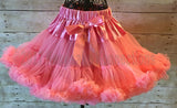 pettiskirt, handmade skirt, girls skirt, ruffle skirt, ruffled skirt, toddler skirt, little girl skirt, girls ruffled skirt, coral skirt, coral, girls ruffle skirt, birthday skirt