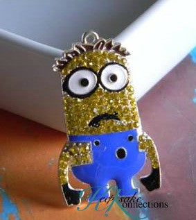 Rhinestone Minion #2 Pendant
