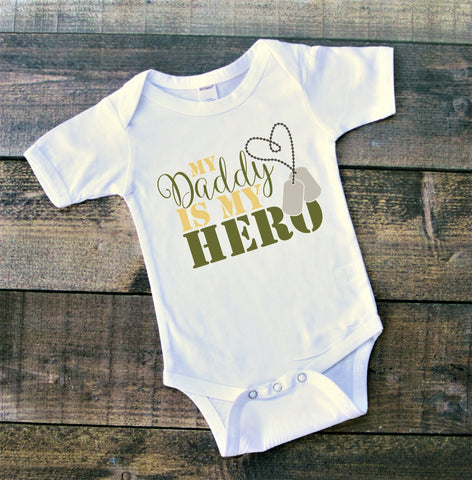 My Daddy Is My Hero bodysuit